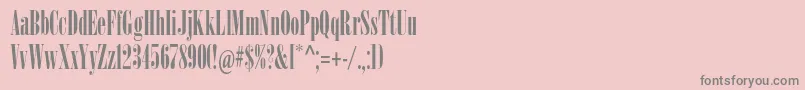 Onyxmtstd Font – Gray Fonts on Pink Background