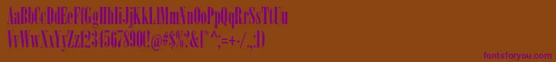 Onyxmtstd Font – Purple Fonts on Brown Background