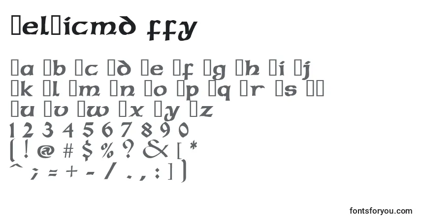 Celticmd ffy-fontti – aakkoset, numerot, erikoismerkit