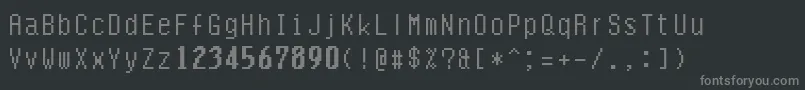 Шрифт Quarlow – серые шрифты на чёрном фоне