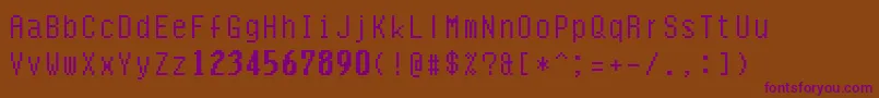 Шрифт Quarlow – фиолетовые шрифты на коричневом фоне