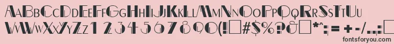 BealevarigatedRegular Font – Black Fonts on Pink Background