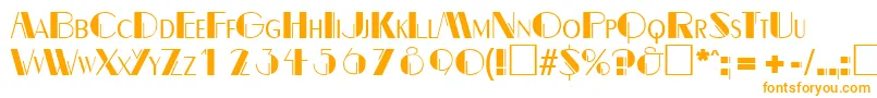 BealevarigatedRegular Font – Orange Fonts on White Background