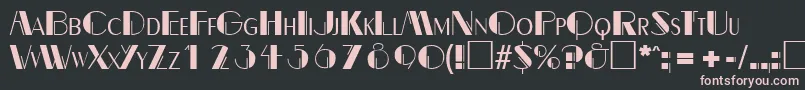 BealevarigatedRegular Font – Pink Fonts on Black Background