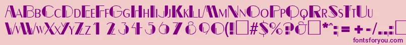 BealevarigatedRegular Font – Purple Fonts on Pink Background