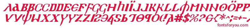 Шрифт HolyEmpireItalic – красные шрифты