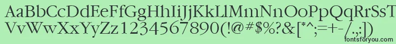 Garamondctt Font – Black Fonts on Green Background