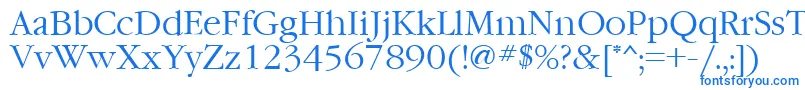 Garamondctt Font – Blue Fonts on White Background