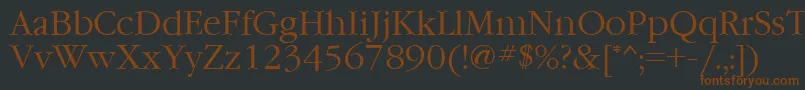 Garamondctt Font – Brown Fonts on Black Background