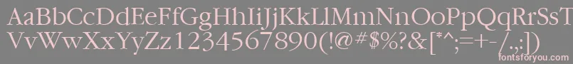 Garamondctt Font – Pink Fonts on Gray Background