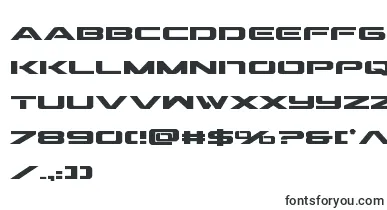 Outridersemicondbold font – Black Fonts
