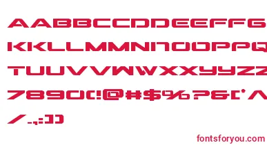Outridersemicondbold font – Red Fonts