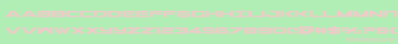 Outridersemicondbold Font – Pink Fonts on Green Background