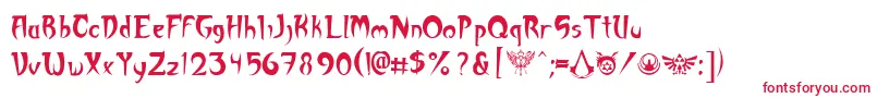 Akuma Font – Red Fonts
