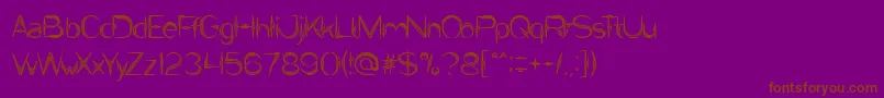IvoryCulture Font – Brown Fonts on Purple Background