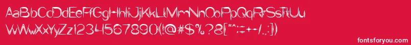 IvoryCulture Font – White Fonts on Red Background