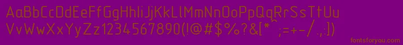 Czcionka Gost2.30481TypeB – brązowe czcionki na fioletowym tle