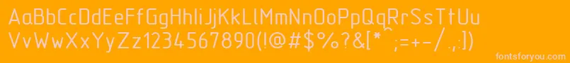 フォントGost2.30481TypeB – オレンジの背景にピンクのフォント