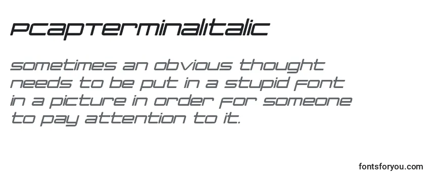 PcapTerminalItalic Font