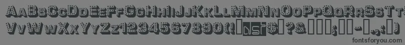 フォントTonight ffy – 黒い文字の灰色の背景