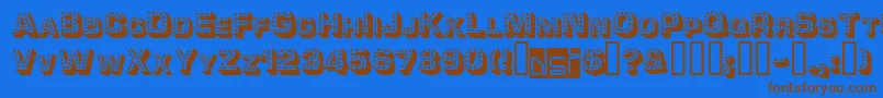 Шрифт Tonight ffy – коричневые шрифты на синем фоне