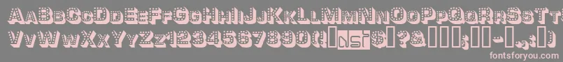 フォントTonight ffy – 灰色の背景にピンクのフォント