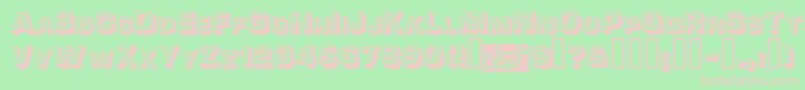 Шрифт Tonight ffy – розовые шрифты на зелёном фоне