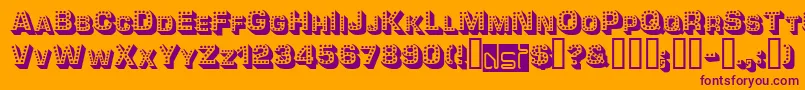 Tonight ffy Font – Purple Fonts on Orange Background