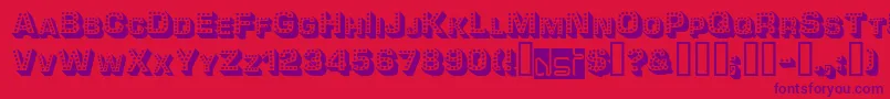 フォントTonight ffy – 赤い背景に紫のフォント