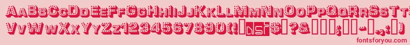 フォントTonight ffy – ピンクの背景に赤い文字