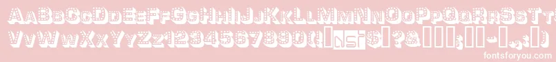 Tonight ffy Font – White Fonts on Pink Background