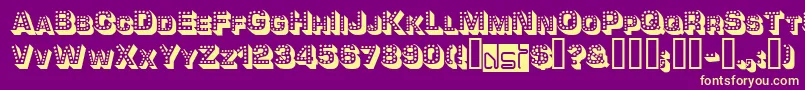 Tonight ffy Font – Yellow Fonts on Purple Background