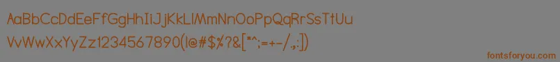 NtsakkharaBold Font – Brown Fonts on Gray Background