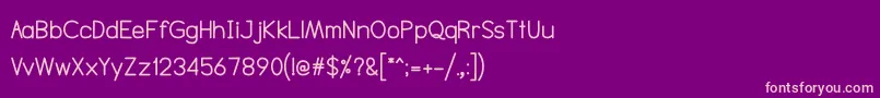 fuente NtsakkharaBold – Fuentes Rosadas Sobre Fondo Morado