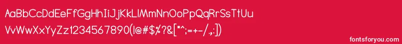 NtsakkharaBold Font – White Fonts on Red Background