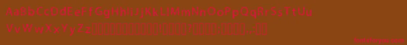 LilmessyRegular Font – Red Fonts on Brown Background