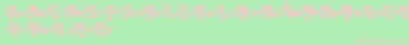Vtks Caps Loco Font – Pink Fonts on Green Background