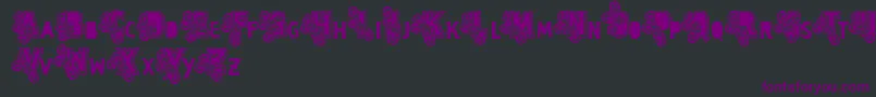 Vtks Caps Loco Font – Purple Fonts on Black Background