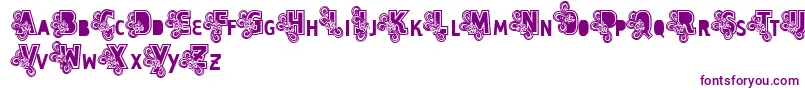 Шрифт Vtks Caps Loco – фиолетовые шрифты