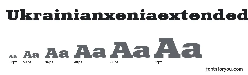 UkrainianxeniaextendedBold Font Sizes