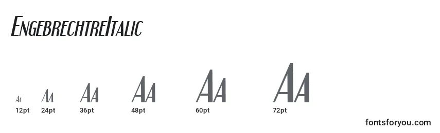 EngebrechtreItalic Font Sizes