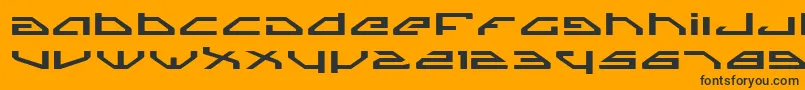 SpylordExpanded Font – Black Fonts on Orange Background