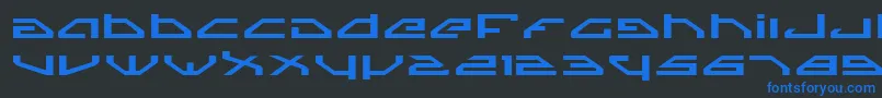 SpylordExpanded Font – Blue Fonts on Black Background