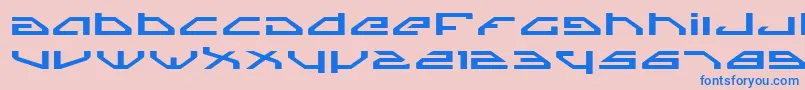 SpylordExpanded Font – Blue Fonts on Pink Background