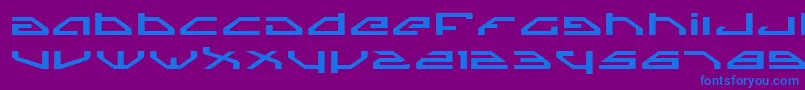 SpylordExpanded Font – Blue Fonts on Purple Background