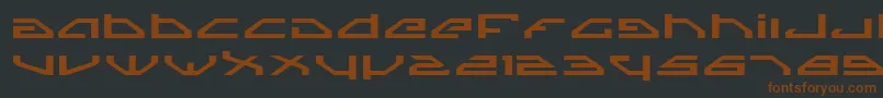 SpylordExpanded Font – Brown Fonts on Black Background