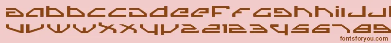 SpylordExpanded Font – Brown Fonts on Pink Background