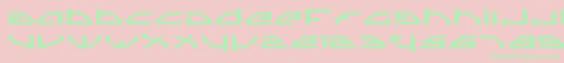 SpylordExpanded Font – Green Fonts on Pink Background