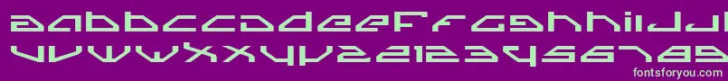 SpylordExpanded Font – Green Fonts on Purple Background