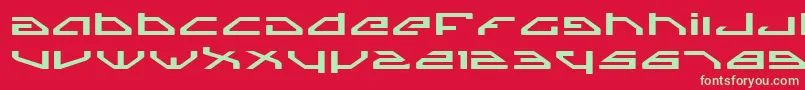 SpylordExpanded Font – Green Fonts on Red Background